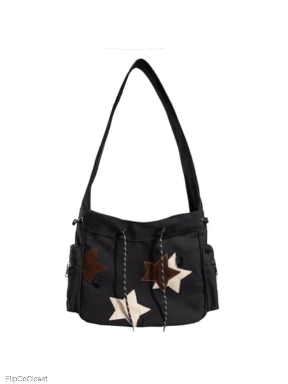 Canvas Messenger Bag Cute Star Crossbody Shoulder Tote Y2K